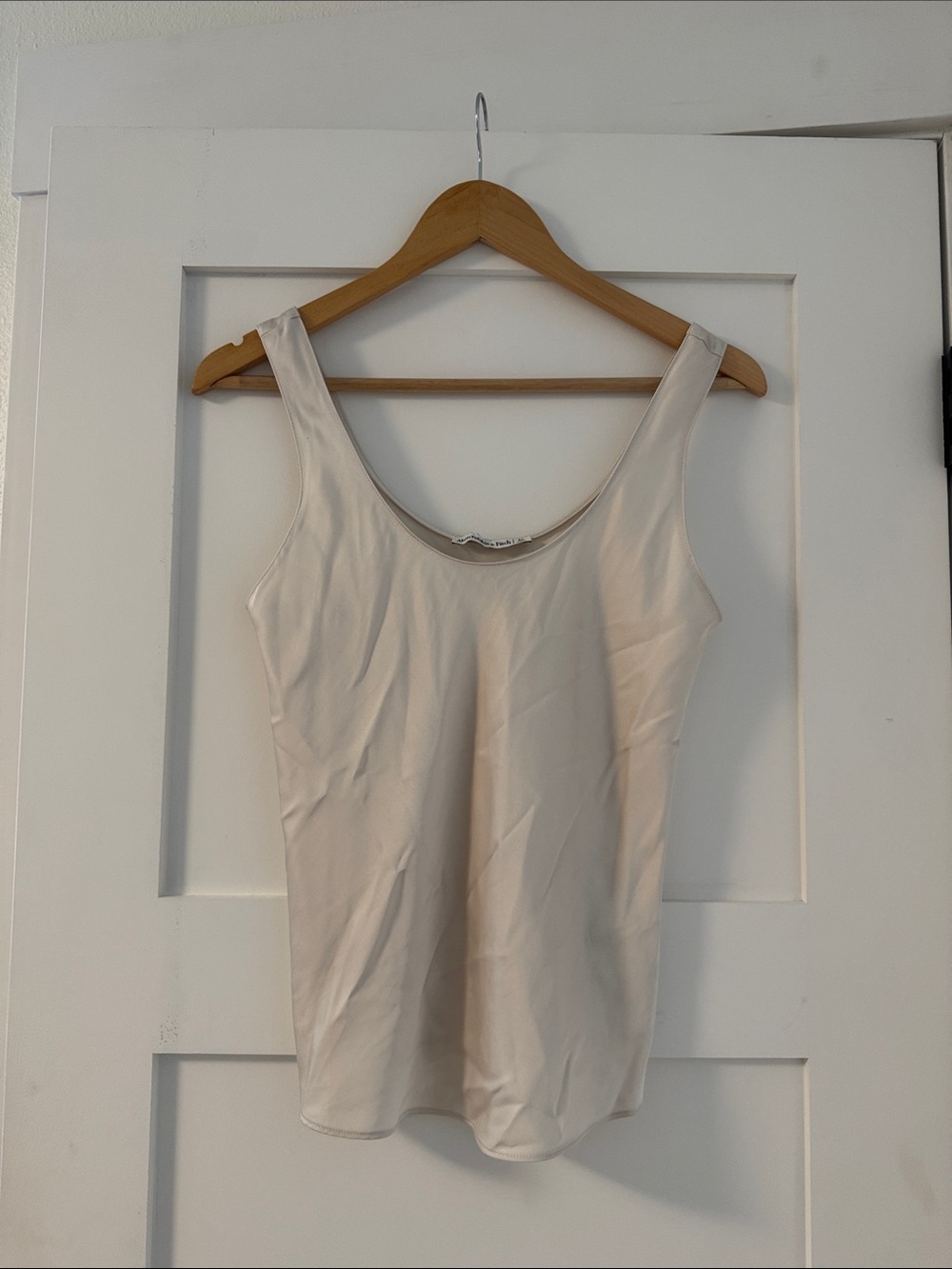 Abercrombie & Fitch Scoop Tank Top - Cream
